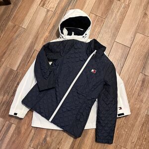 Tommy Hilfiger Women's 3-in-1 System All Weather Hooded Jacket Medium